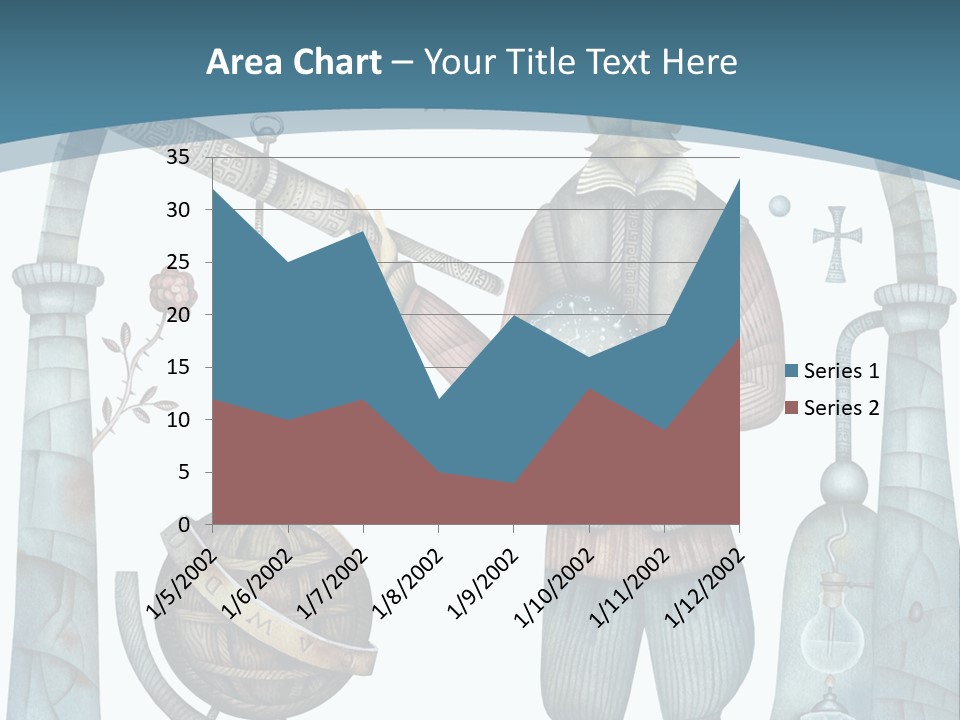 Portrait Standing Mother PowerPoint Template