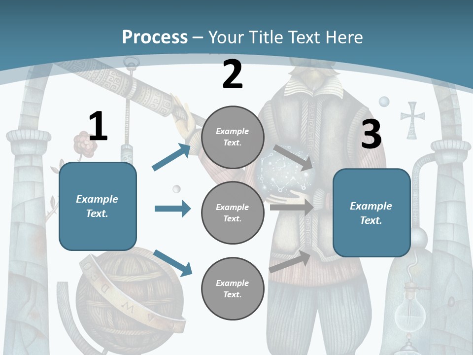 Portrait Standing Mother PowerPoint Template