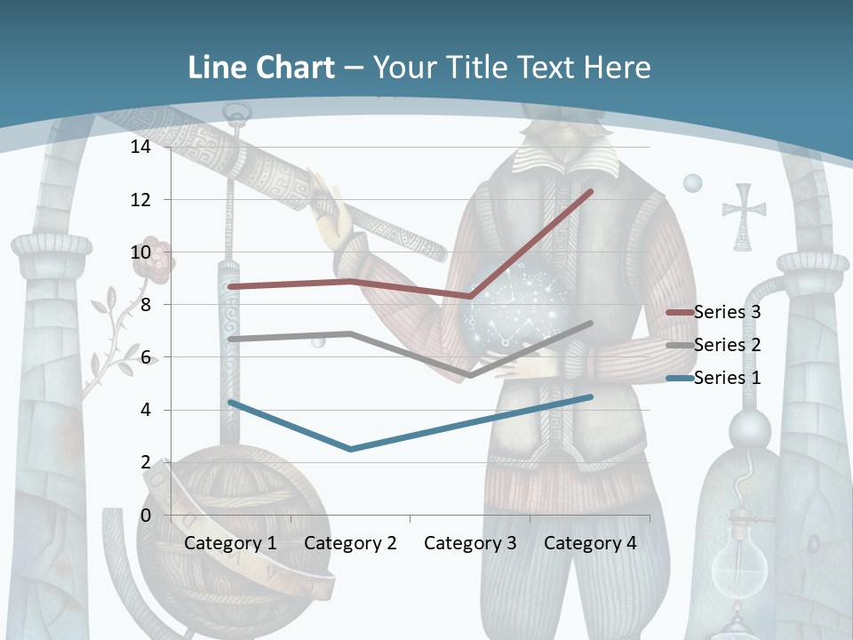 Portrait Standing Mother PowerPoint Template