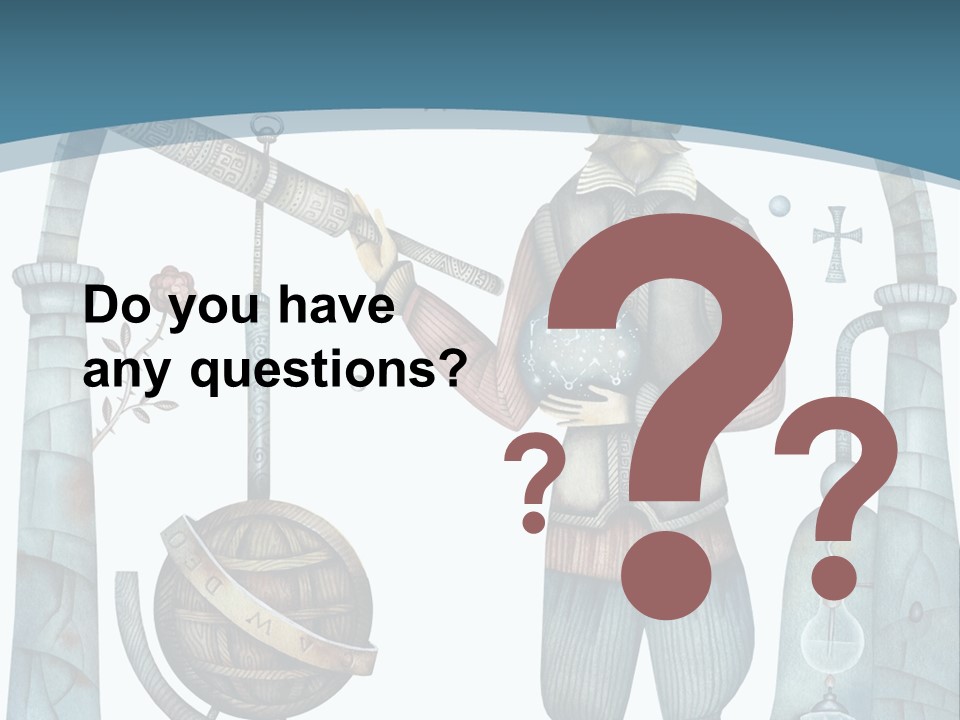 Portrait Standing Mother PowerPoint Template