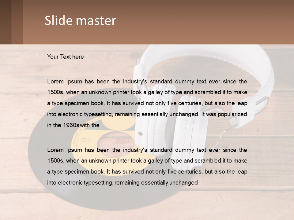 White Sea Standing PowerPoint Template