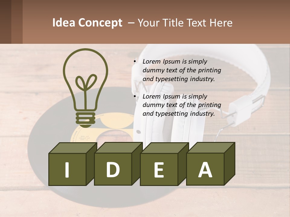 White Sea Standing PowerPoint Template