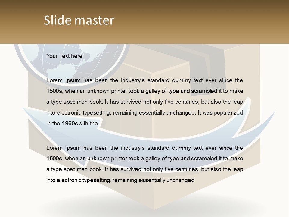 Standing Retired Water PowerPoint Template