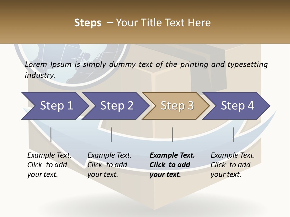 Standing Retired Water PowerPoint Template