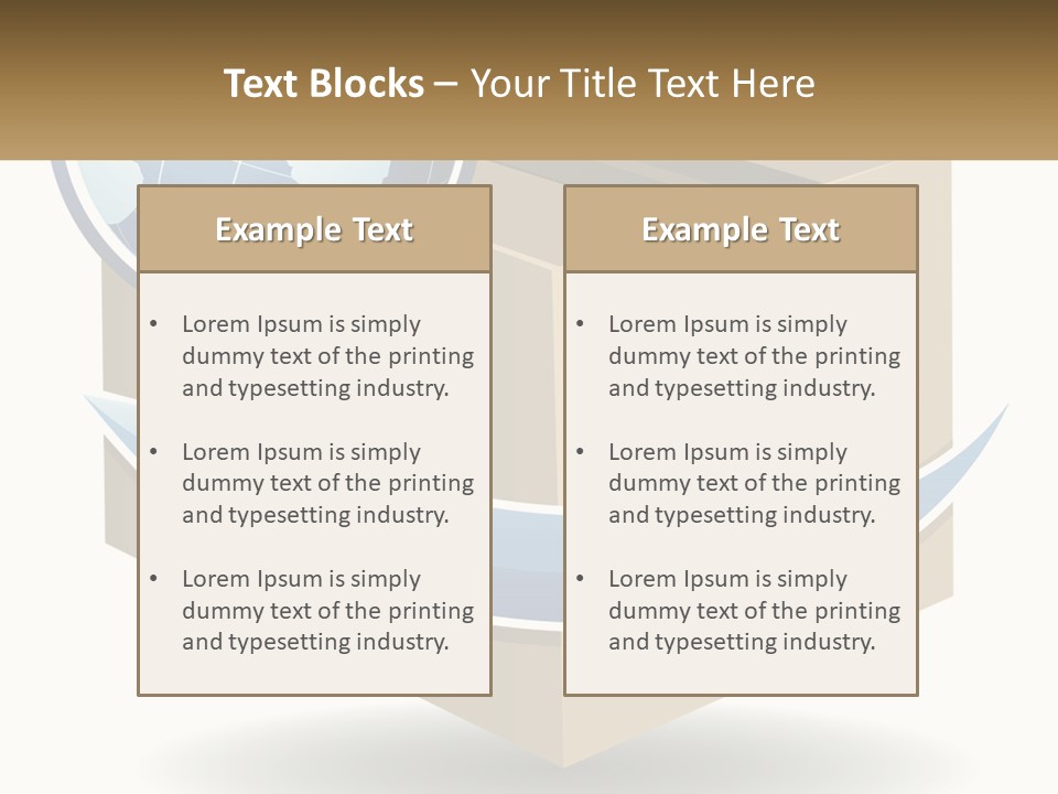 Standing Retired Water PowerPoint Template