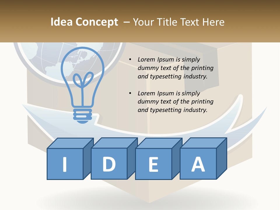 Standing Retired Water PowerPoint Template