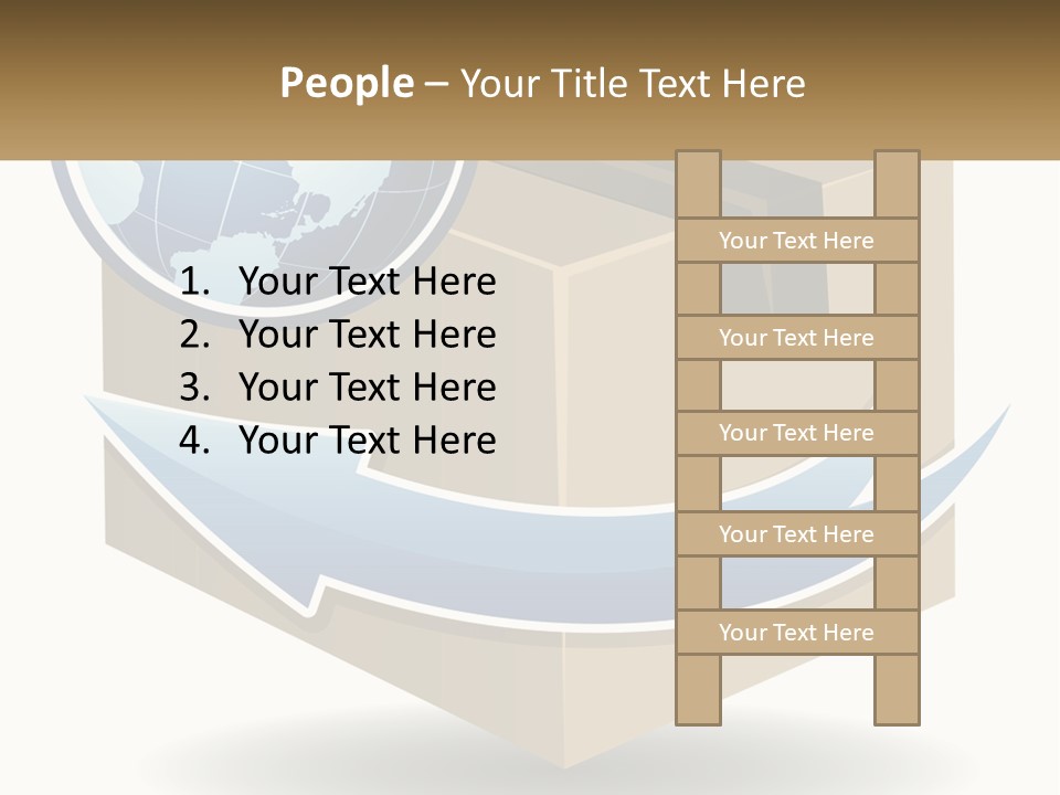 Standing Retired Water PowerPoint Template