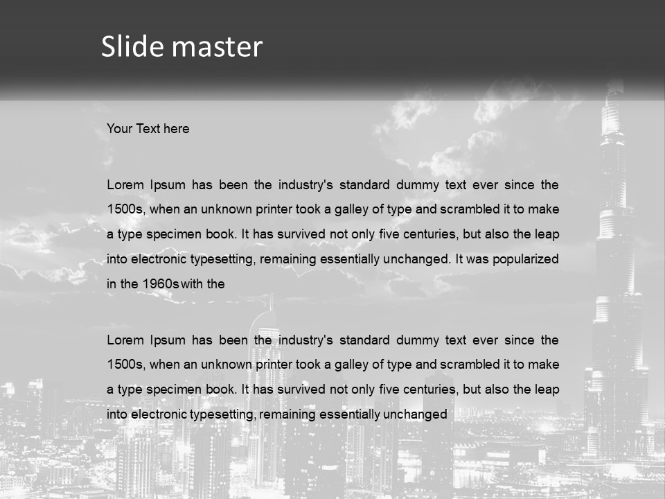 Elderly Sunset Senior PowerPoint Template