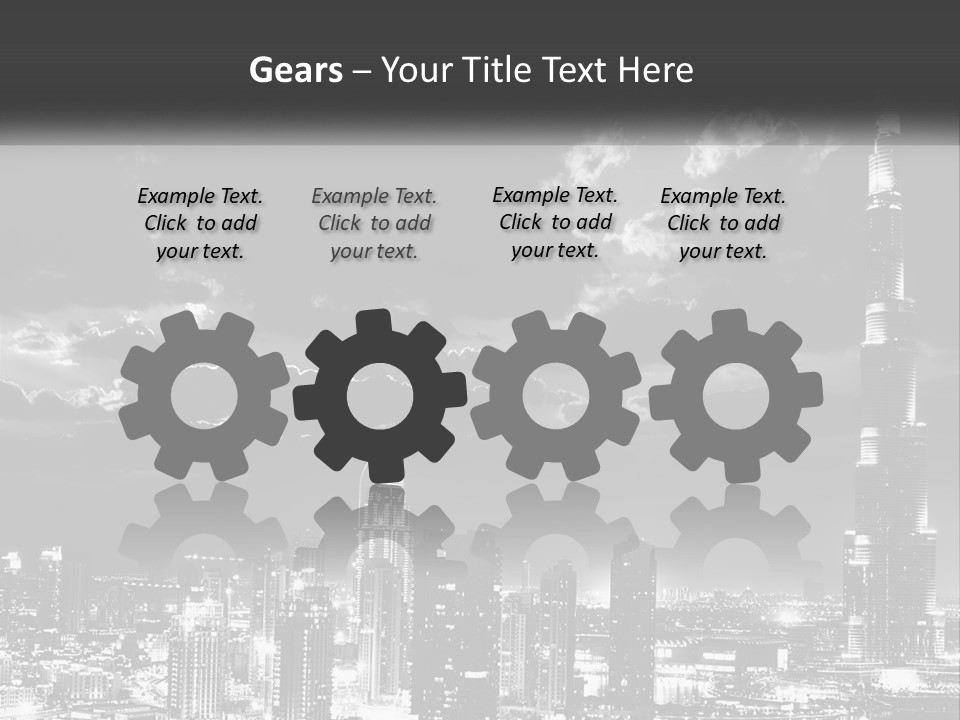 Elderly Sunset Senior PowerPoint Template