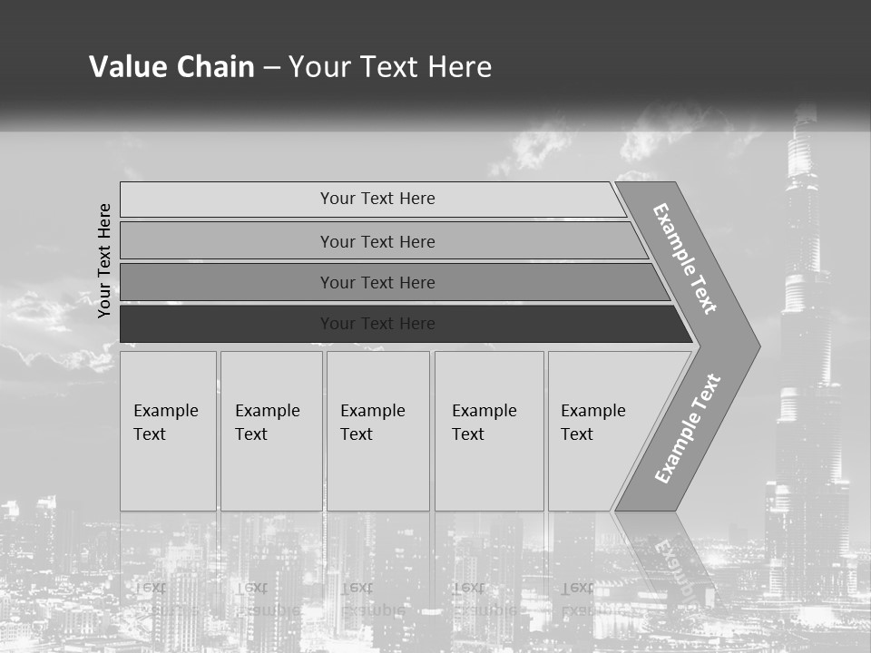 Elderly Sunset Senior PowerPoint Template