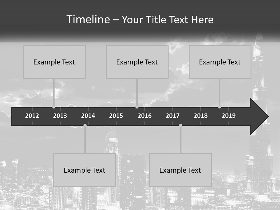 Elderly Sunset Senior PowerPoint Template