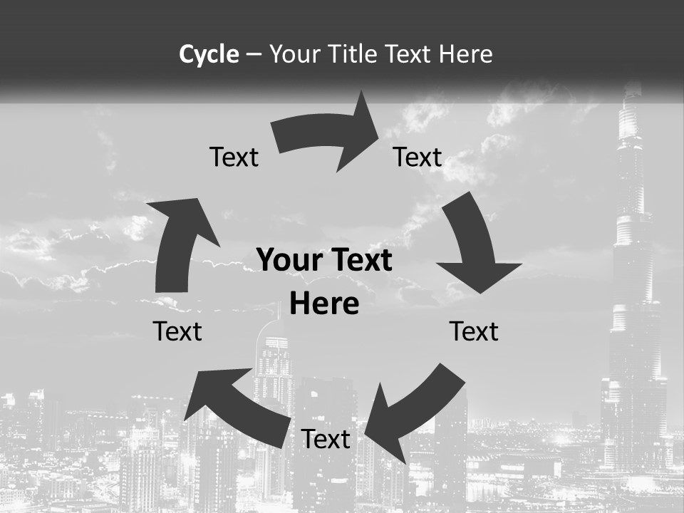 Elderly Sunset Senior PowerPoint Template