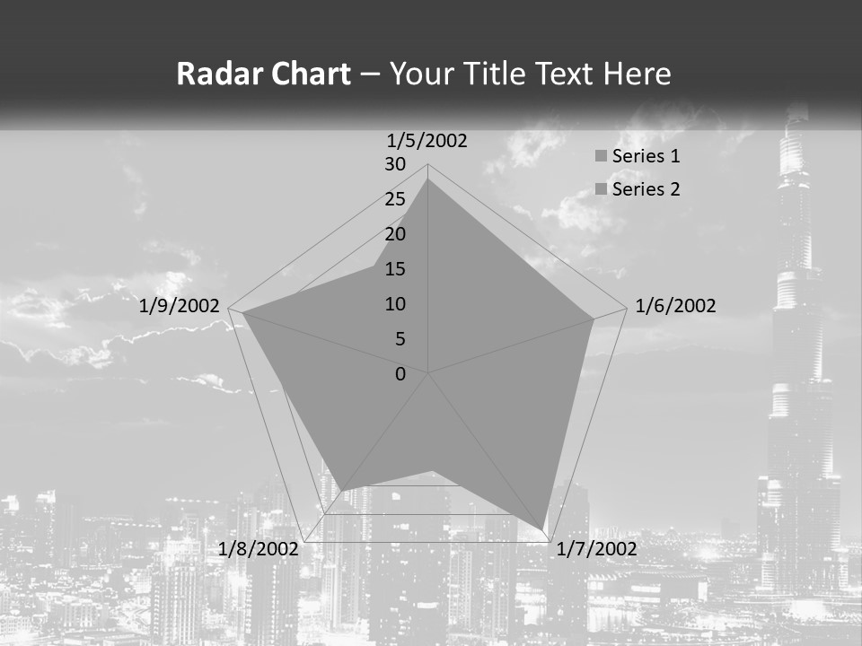 Elderly Sunset Senior PowerPoint Template