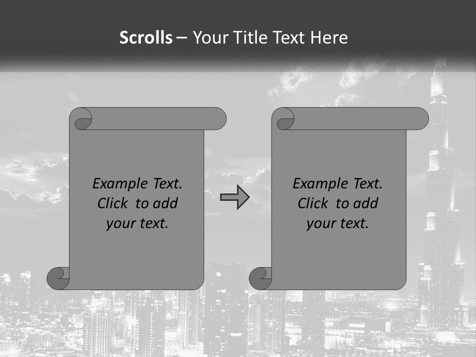 Elderly Sunset Senior PowerPoint Template