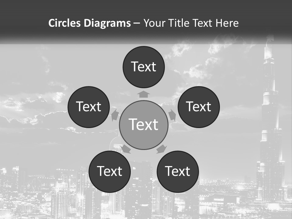 Elderly Sunset Senior PowerPoint Template