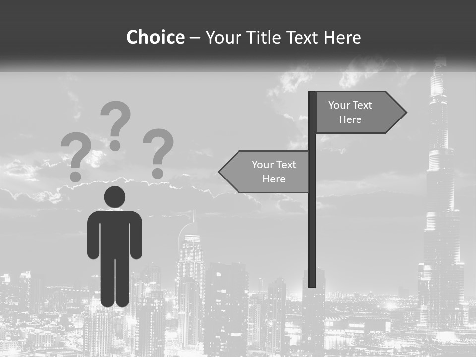 Elderly Sunset Senior PowerPoint Template