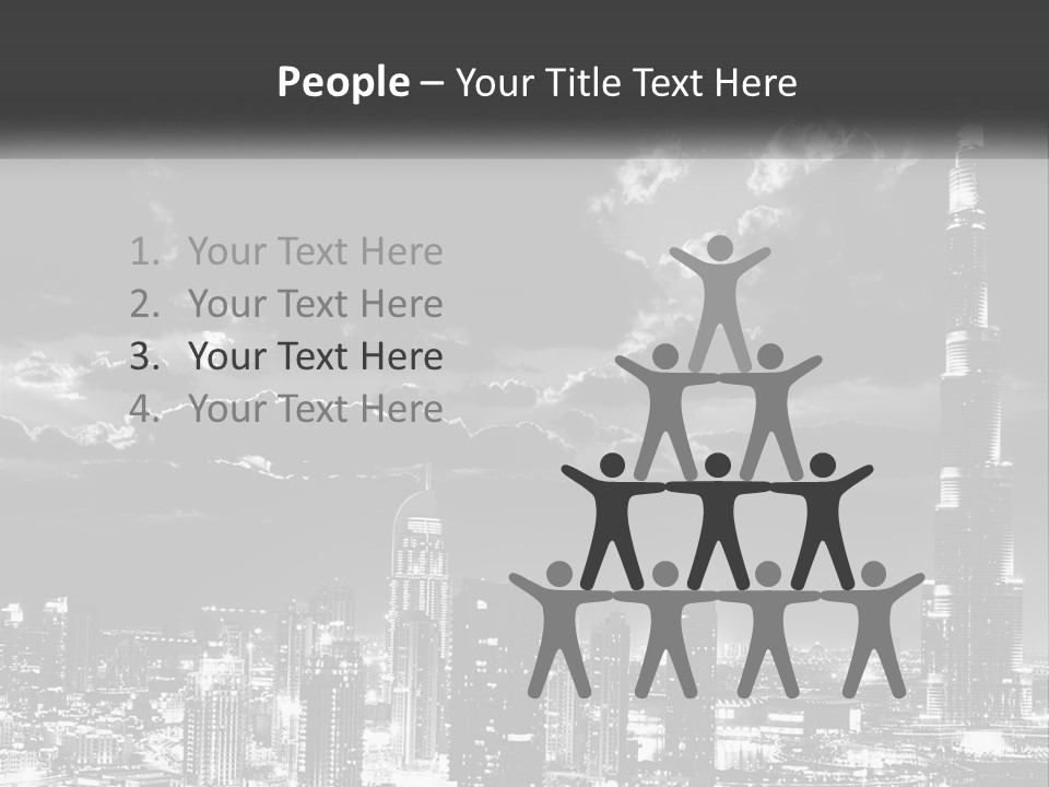 Elderly Sunset Senior PowerPoint Template