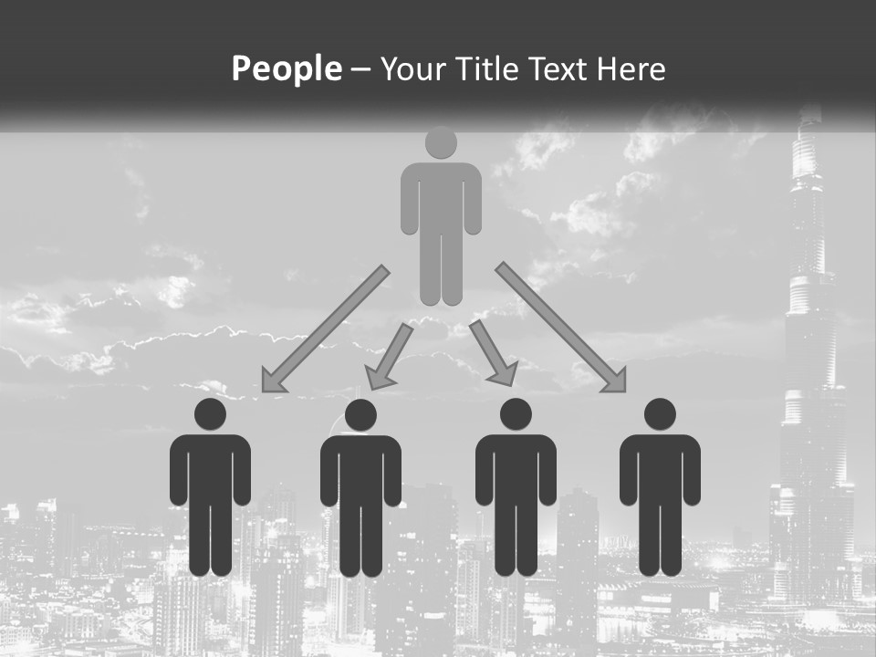 Elderly Sunset Senior PowerPoint Template