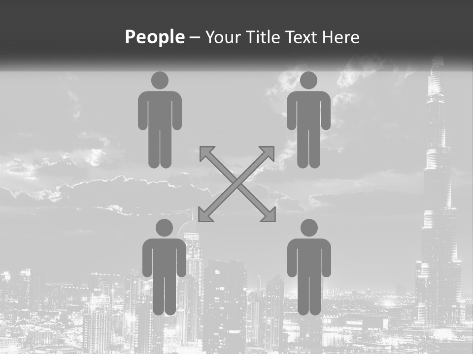 Elderly Sunset Senior PowerPoint Template