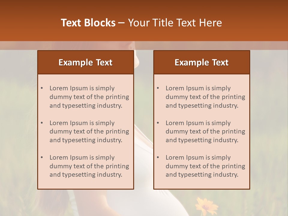 Parent Pensioner Wave PowerPoint Template