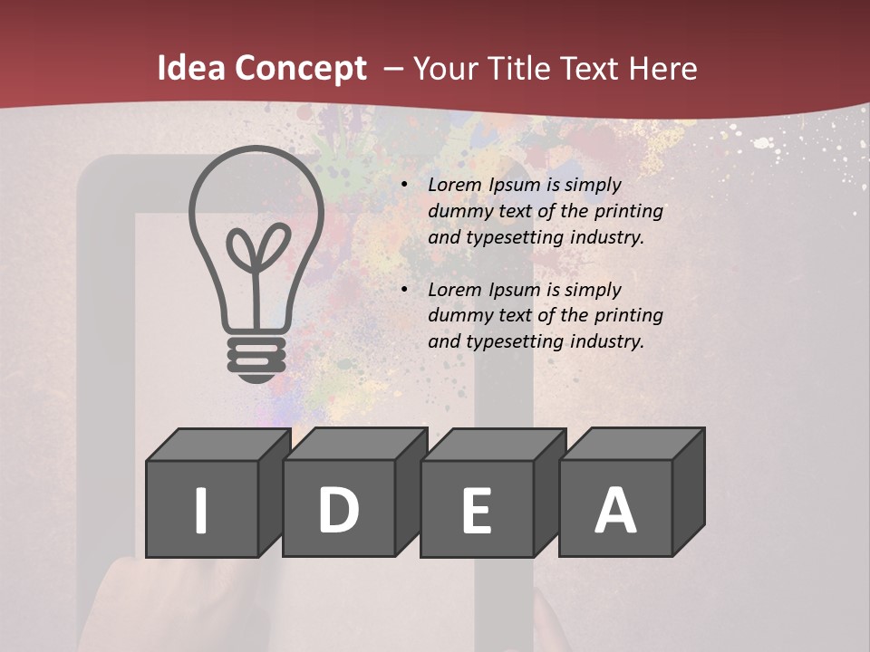 Single Sand Retirement PowerPoint Template