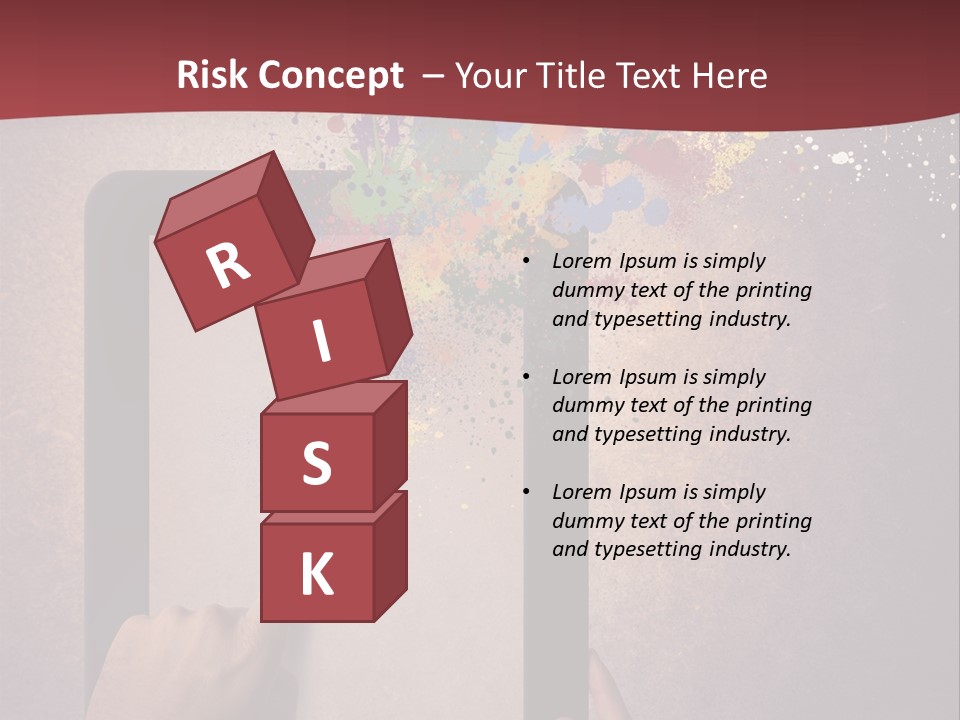 Single Sand Retirement PowerPoint Template