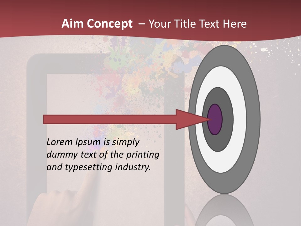 Single Sand Retirement PowerPoint Template