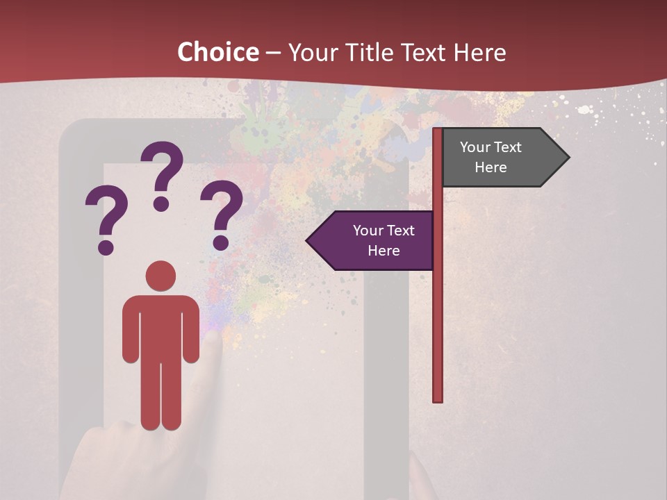 Single Sand Retirement PowerPoint Template