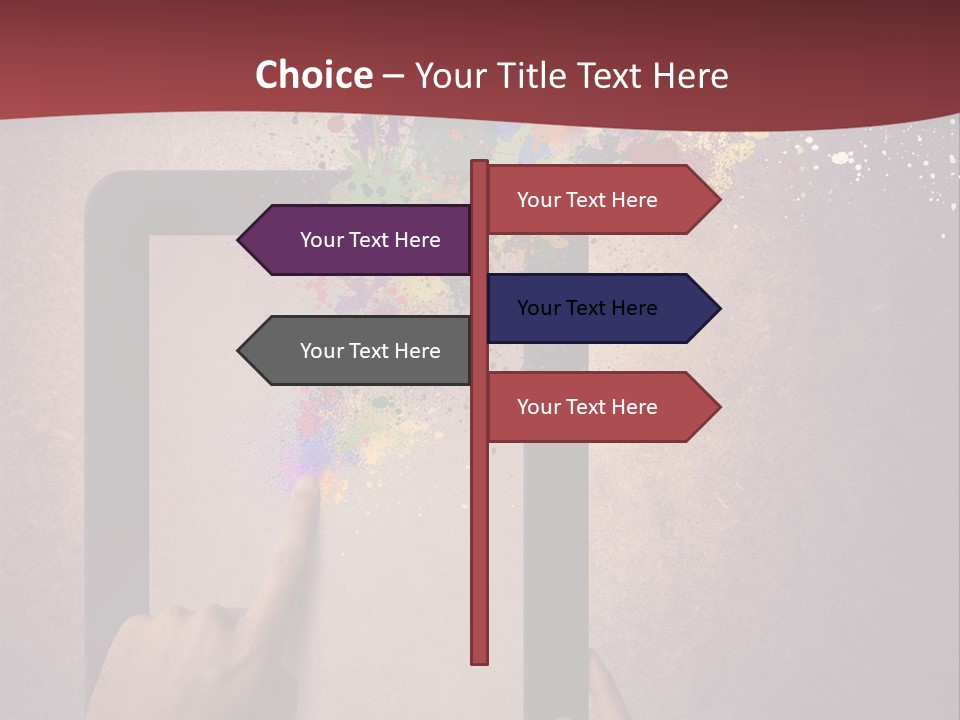 Single Sand Retirement PowerPoint Template