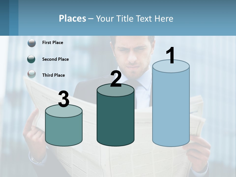 Water Sad Elderly PowerPoint Template