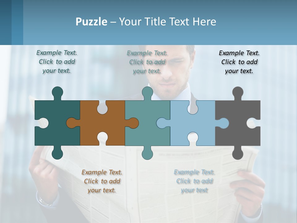 Water Sad Elderly PowerPoint Template