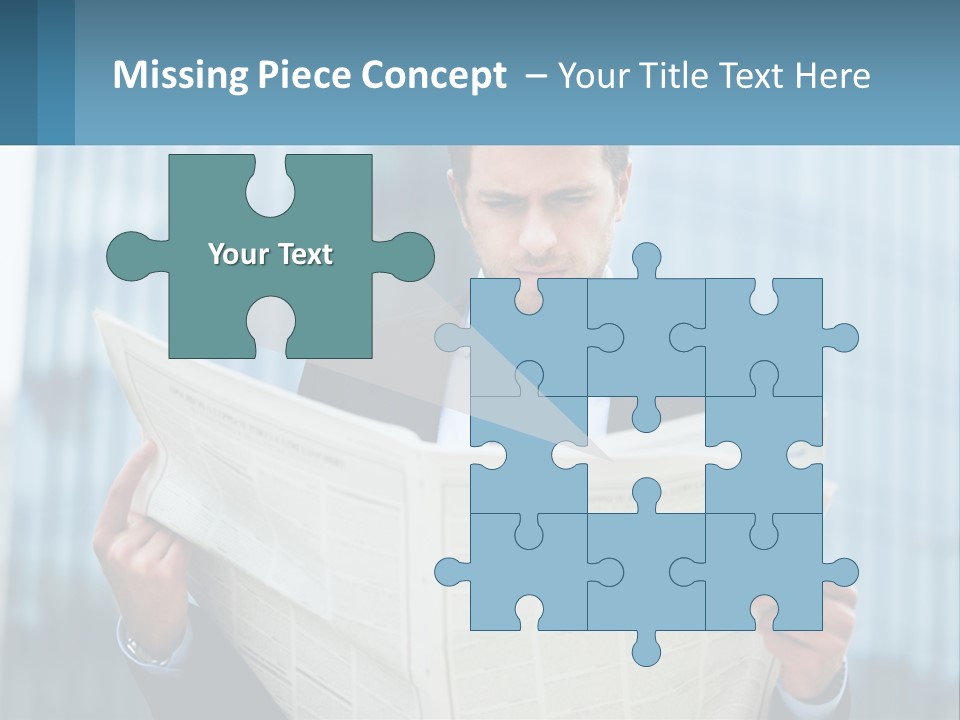 Water Sad Elderly PowerPoint Template