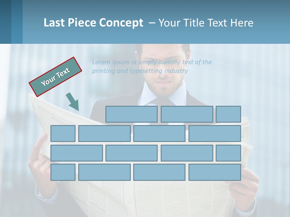 Water Sad Elderly PowerPoint Template