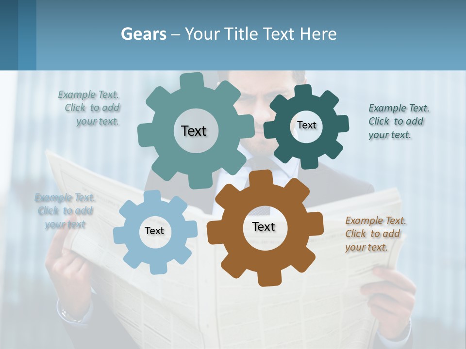 Water Sad Elderly PowerPoint Template