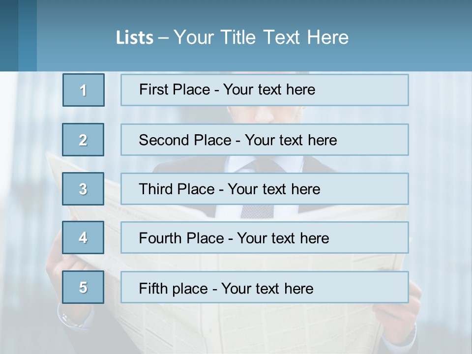 Water Sad Elderly PowerPoint Template