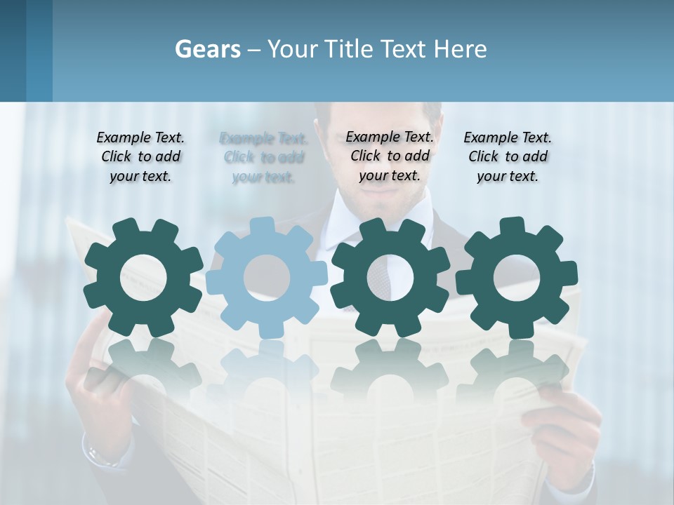 Water Sad Elderly PowerPoint Template