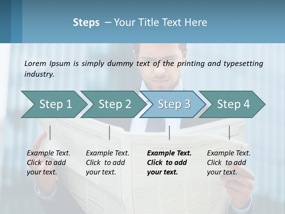 Water Sad Elderly PowerPoint Template