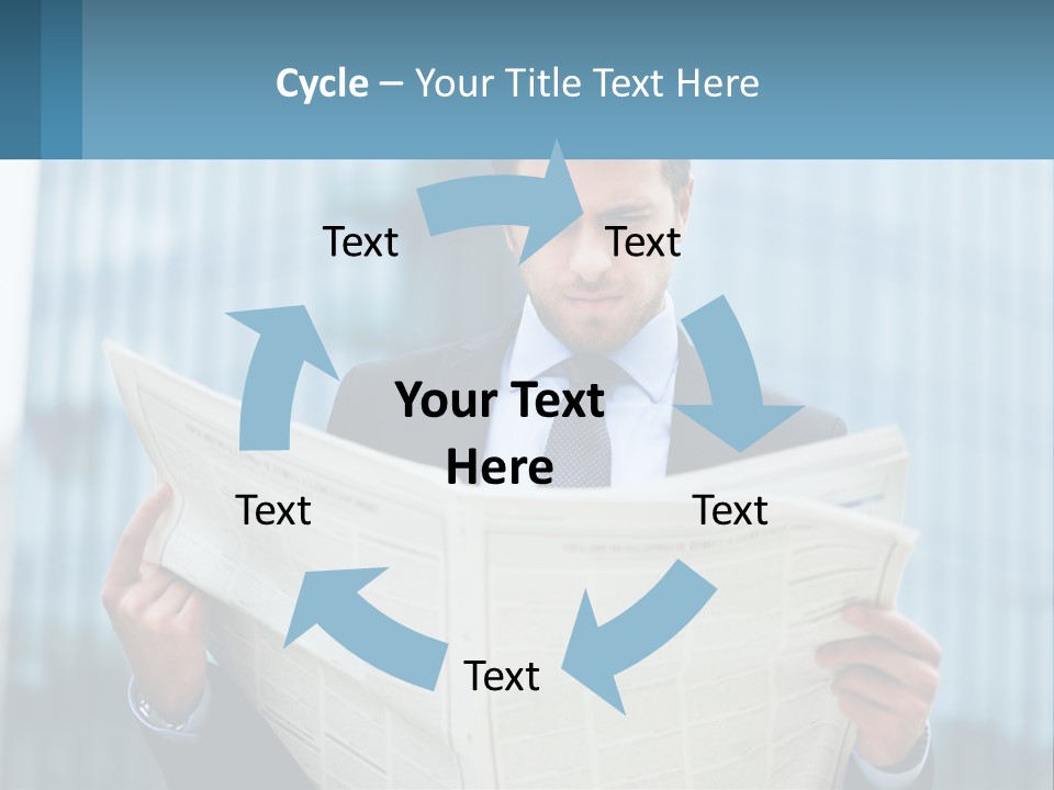 Water Sad Elderly PowerPoint Template