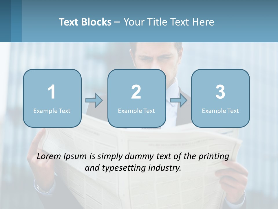 Water Sad Elderly PowerPoint Template