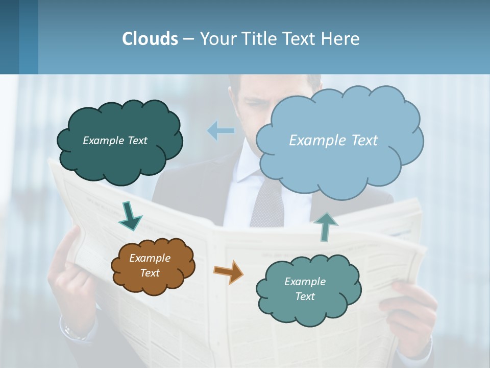 Water Sad Elderly PowerPoint Template