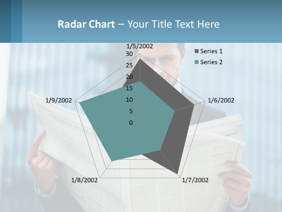 Water Sad Elderly PowerPoint Template