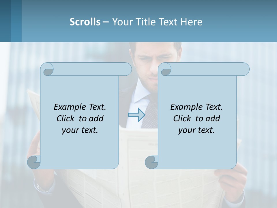 Water Sad Elderly PowerPoint Template