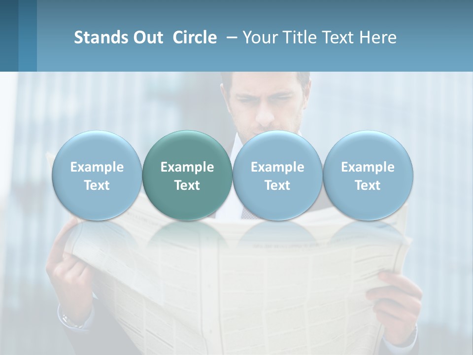 Water Sad Elderly PowerPoint Template