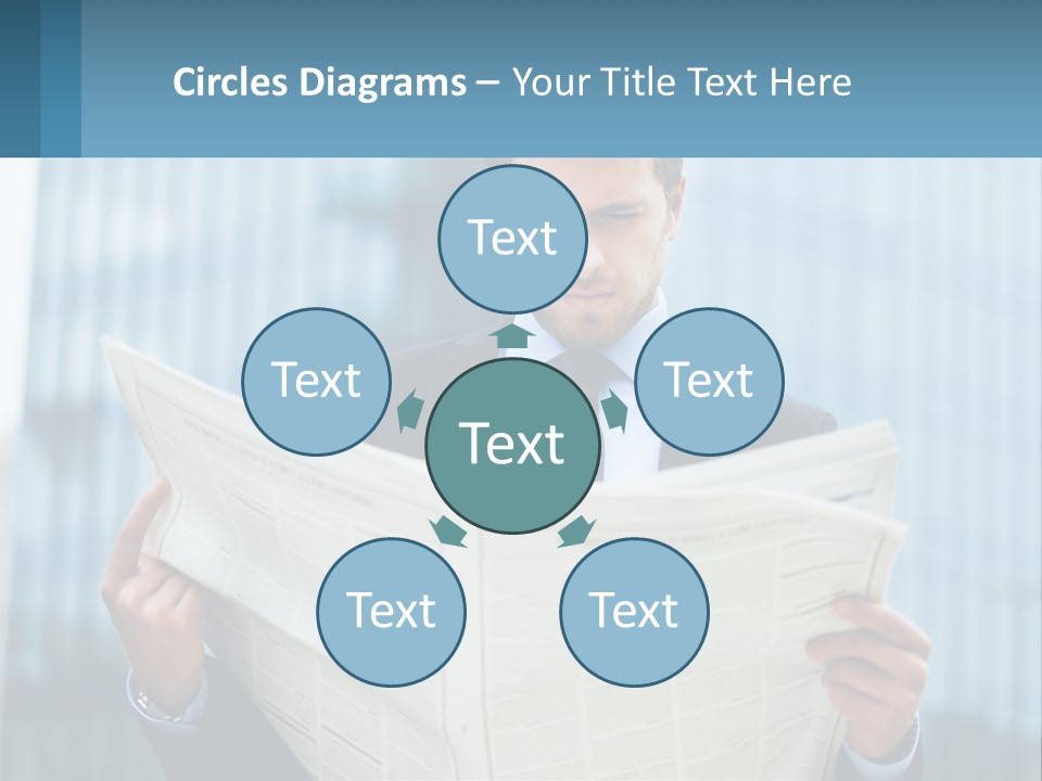 Water Sad Elderly PowerPoint Template