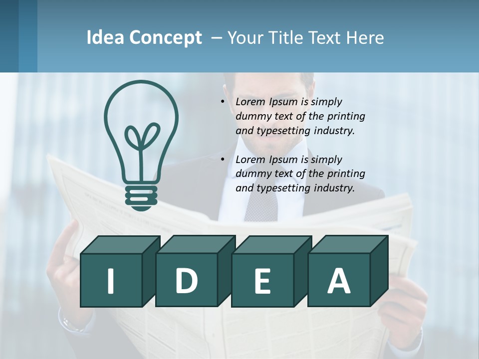 Water Sad Elderly PowerPoint Template