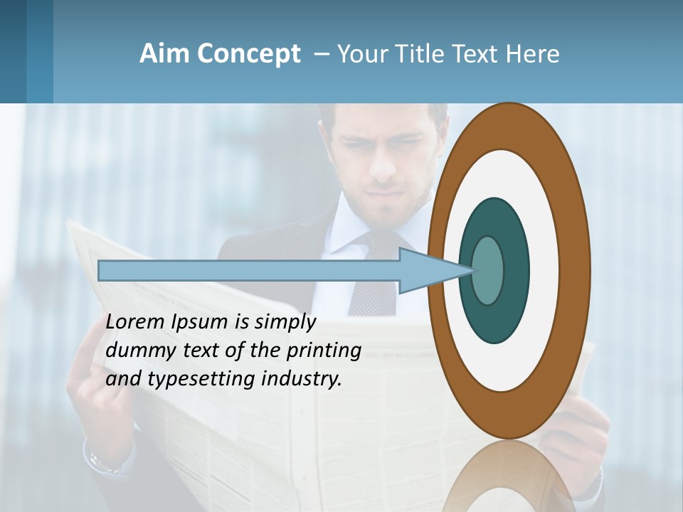 Water Sad Elderly PowerPoint Template