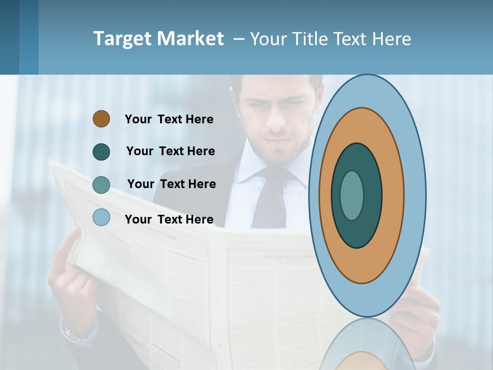 Water Sad Elderly PowerPoint Template