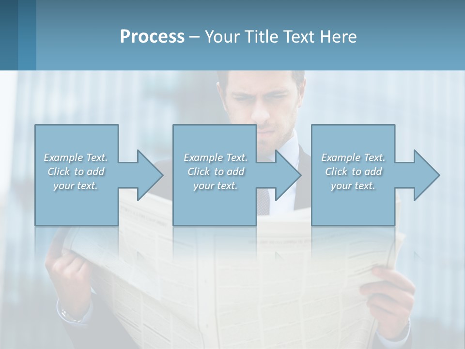 Water Sad Elderly PowerPoint Template