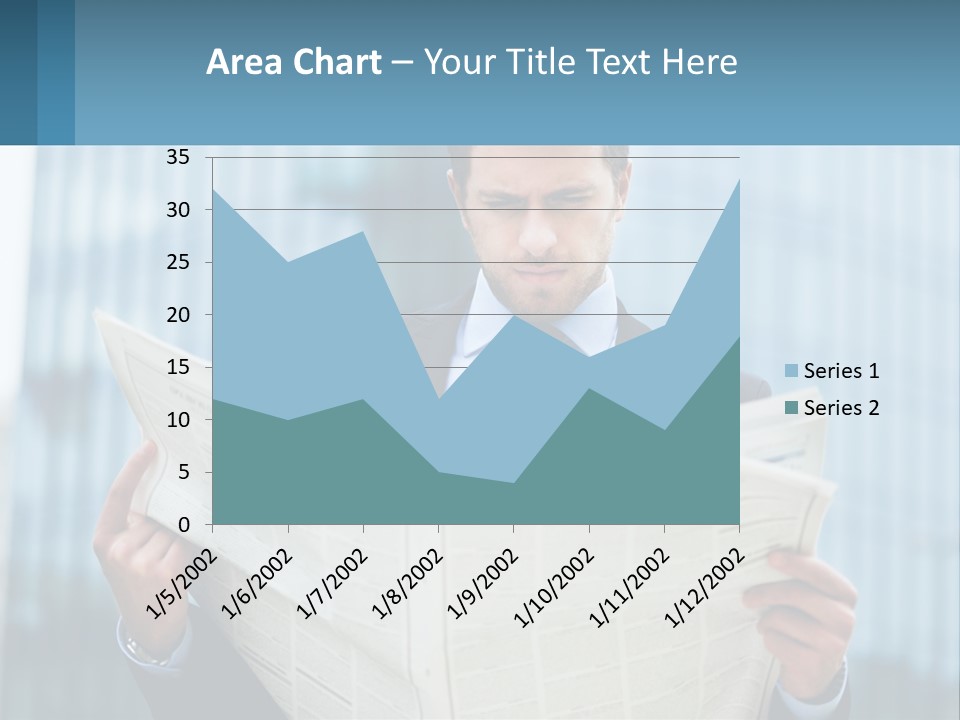 Water Sad Elderly PowerPoint Template