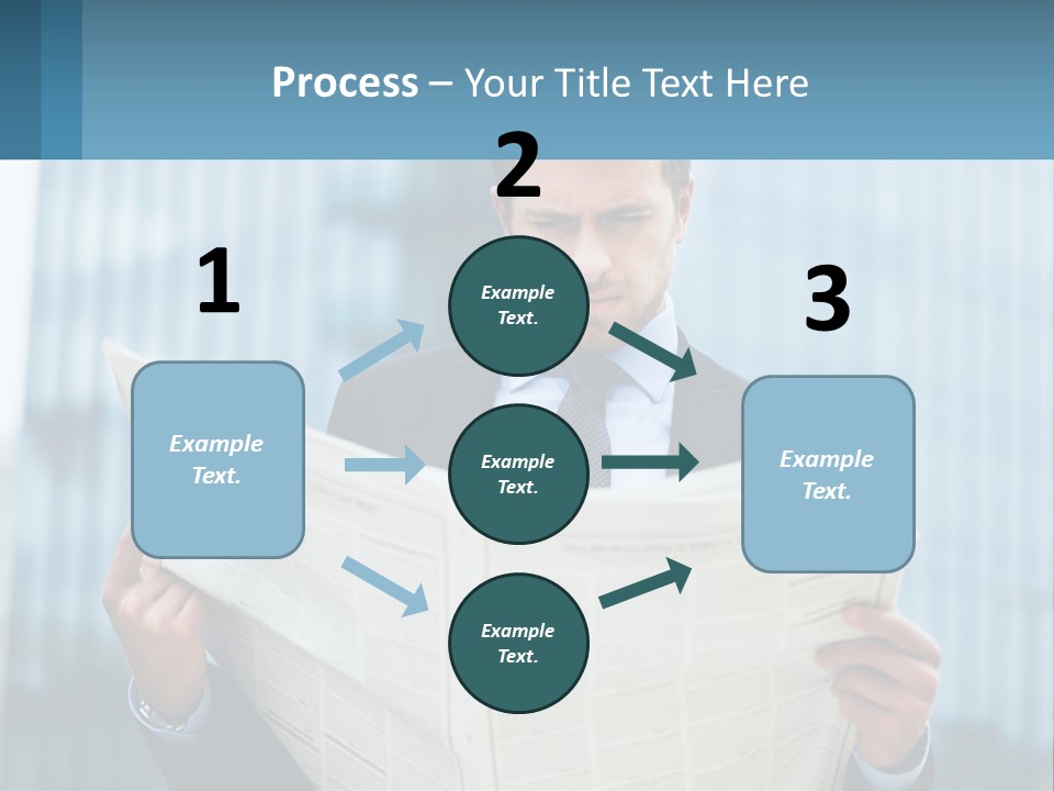 Water Sad Elderly PowerPoint Template